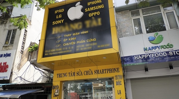 Vi phạm quyền SHTT, nhiều cửa hàng ở Việt Nam đã dừng sử dụng logo Apple
