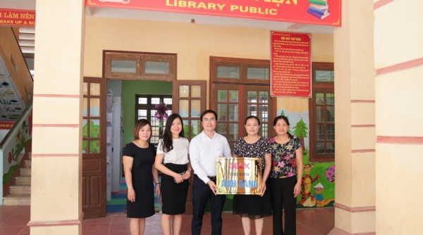 Gelex trao tặng thư viện sách cho trường tiểu học Thanh Hải, Hà Nam