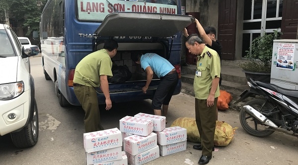 Lạng Sơn: Thu giữ 195 kg củ cải muối nhập lậu từ Trung Quốc