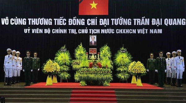 Những hình ảnh tại Lễ viếng Chủ tịch nước Trần Đại Quang