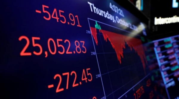 Bán tháo chưa dừng, Dow Jones lại “bay” gần 550 điểm