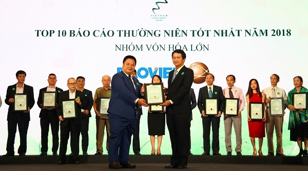 Bảo Việt lập “hattrick” giải thưởng tại Cuộc bình chọn doanh nghiệp niêm yết năm 2018