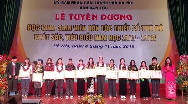 Hà Nội: Tuyên dương 125 học sinh, sinh viên dân tộc thiểu số Thủ đô xuất sắc tiêu biểu