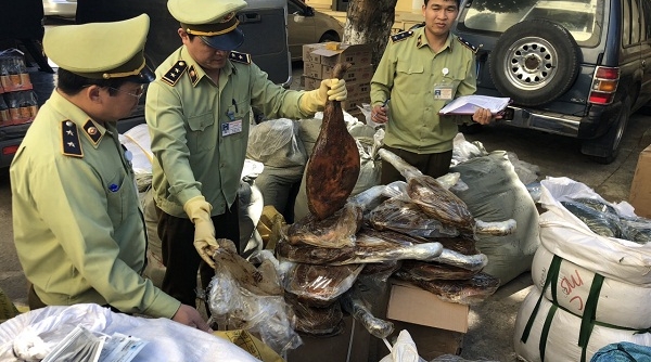 Thu giữ 100 kg chân giò lợn nhập lậu không đảm bảo vệ sinh ATTP tại Lạng Sơn