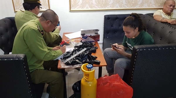Lực lượng quản lý thị trường tỉnh Lạng Sơn: Thu giữ 26 kg khí N2O độc hại