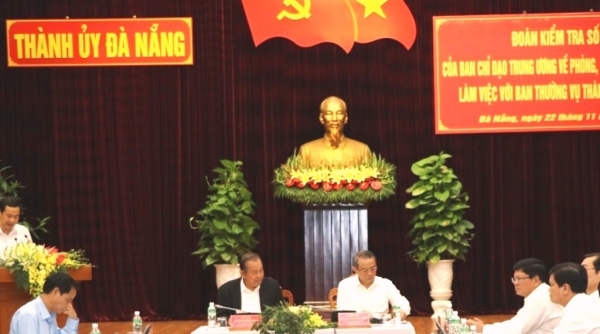 Ban Chỉ đạo Trung ương: Công bố kế hoạch kiểm tra tại Ban Thường vụ Thành ủy Đà Nẵng