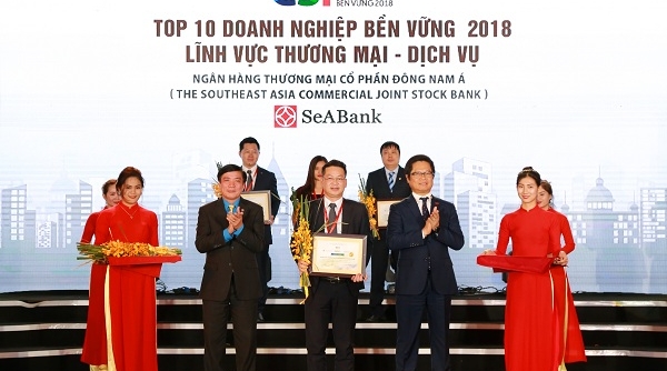 SeaBank nằm trong top 10 doanh nghiệp bền vững Việt Nam