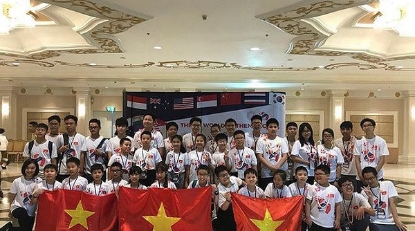 36 học sinh giành giải thưởng cao trong kỳ thi Vô địch Toán thế giới