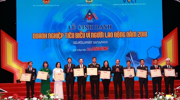 BIDV nhận giải thưởng “Doanh nghiệp tiêu biểu vì Người lao động” năm 2018
