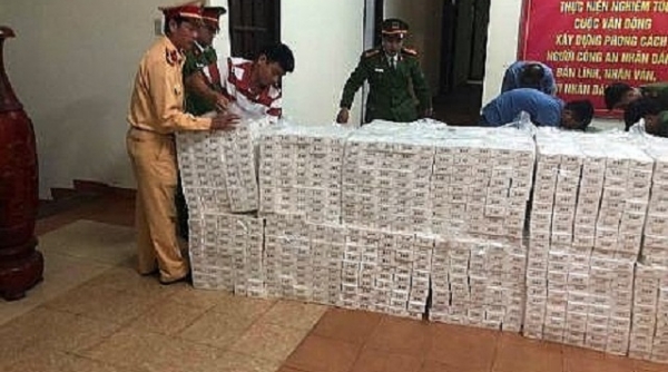 Bắt giữ 15.000 gói thuốc lá lậu đang trên đường từ Quảng Trị vào Nam