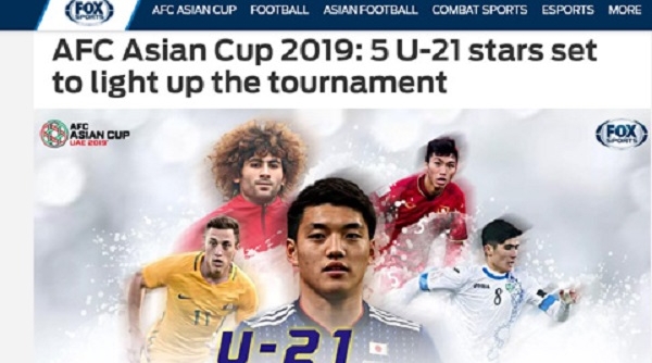 Văn Hậu lọt vào Top 5 sao trẻ hứa hẹn ở Asian Cup 2019