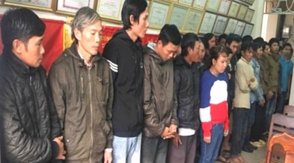 Quảng Nam: Bắt quả tang 23 con bạc đang sát phạt ở khu vực đồi keo, huyện Phú Ninh