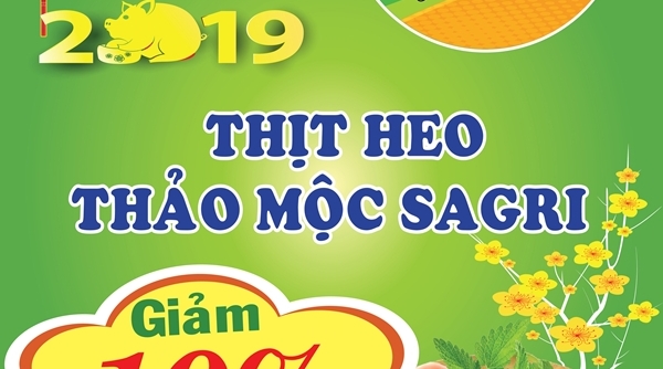 Thịt Heo Thảo Mộc Sagri giảm giá 10% từ nay đến hết ngày 5/2/2019