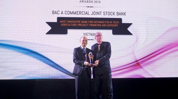 BAC A BANK giành giải thưởng quốc tế vì tiên phong đầu tư nông nghiệp sạch tại nước ngoài