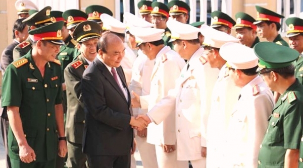 Thủ tướng Nguyễn Xuân Phúc chúc Tết lực lượng vũ trang tại TP. Đà Nẵng