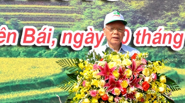 Tổng Bí thư, Chủ tịch nước Nguyễn Phú Trọng phát động 'Tết trồng cây' tại Yên Bái