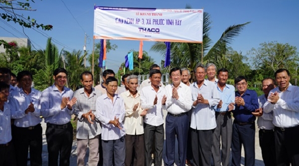 Long An: THACO tặng cầu nông thôn cho huyện Cần Giuộc