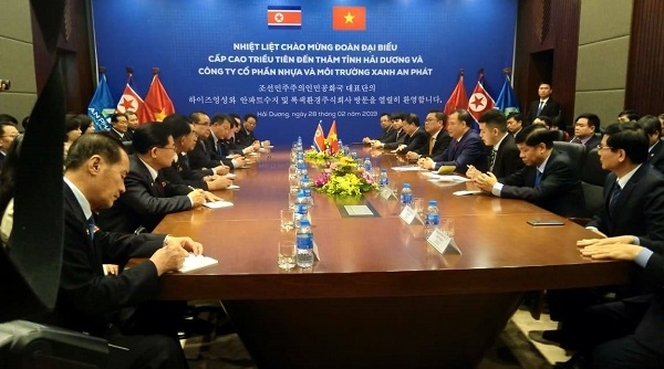 Bí thư Tỉnh ủy Hải Dương tiếp Đoàn đại biểu cấp cao Triều Tiên