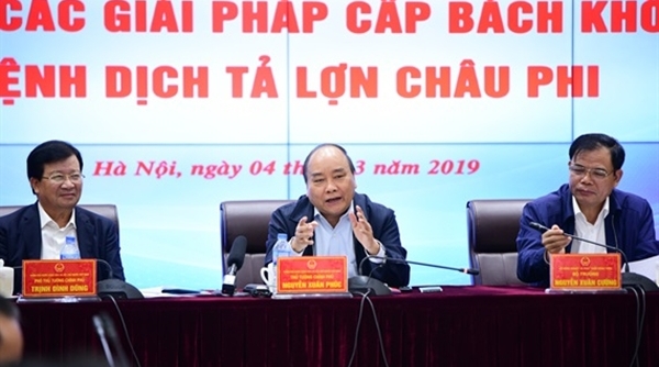 Thủ tướng Nguyễn Xuân Phúc chỉ đạo về công tác phòng chống dịch tả lợn châu Phi