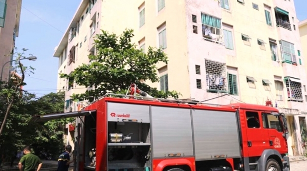 Đà Nẵng: Cháy lớn tại căn hộ tầng 5 chung cư