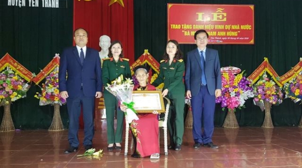 Yên Thành (Nghệ An): Trao tặng danh hiệu “Bà mẹ Việt Nam Anh hùng”