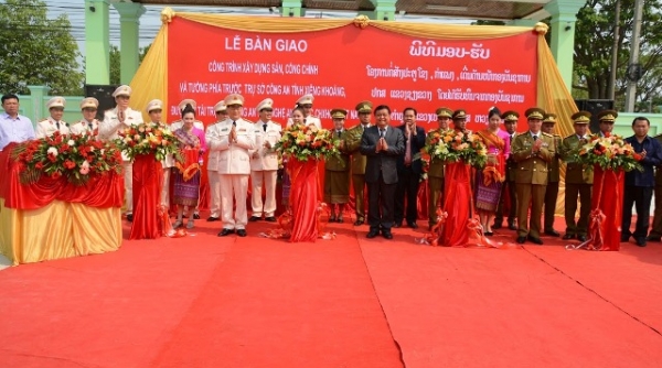 Công an Nghệ An hỗ trợ 3,5 tỷ đồng xây dựng trụ sở Công an tỉnh Xiêng Khoảng (Lào)