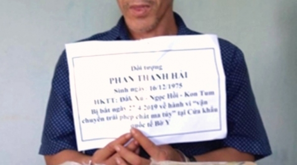 Kon Tum: Bắt ông Phan Thanh Hải cất giấu 2 kg ma túy đá vào Việt Nam tại cửa khẩu Bờ Y