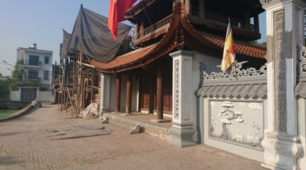 Hà Nội: Tự ý xây dựng trái phép trong Khu di tích lịch sử quốc gia chùa Bối Khê