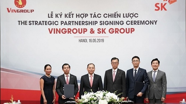 SK Group bắt tay hợp tác chiến lược với Vingroup