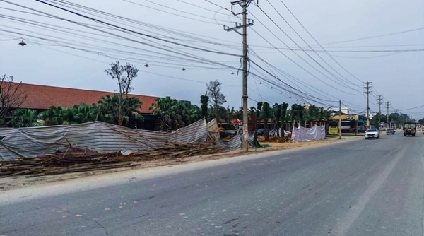 Hàng loạt công trình kiên cố ‘mọc’ trên đất TP. Hà Nội giao cho huyện Thạch Thất quản lý