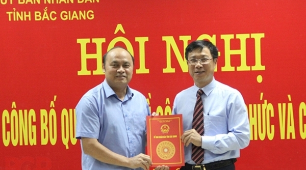 Bắc Giang: Bổ nhiệm ông Vũ Mạnh Hùng giữ chức Giám đốc Sở nội vụ