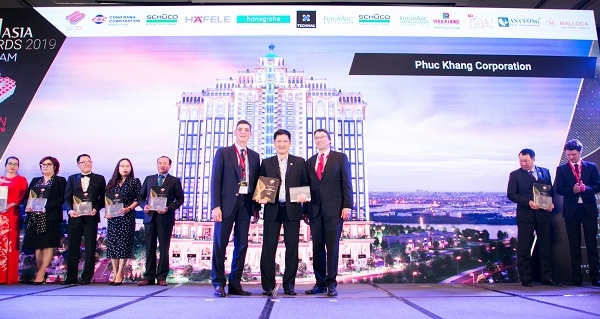 Top 10 Nhà phát triển dự án hàng đầu Việt Nam – Giải thưởng BCI Asia Awards 2019: Phuc Khang Corporation lần thứ 3