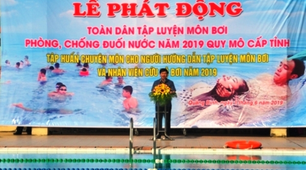 Quảng Bình: Phát động toàn dân tập luyện môn bơi