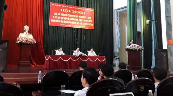 Hà Trung (Thanh Hóa): Hội nghị thông tin về tình hình phát triển kinh tế - xã hội