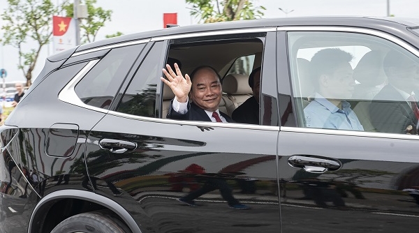 Thủ tướng Nguyễn Xuân Phúc dự Lễ khánh thành Nhà máy Sản xuất ô tô Vinfast tại Hải Phòng