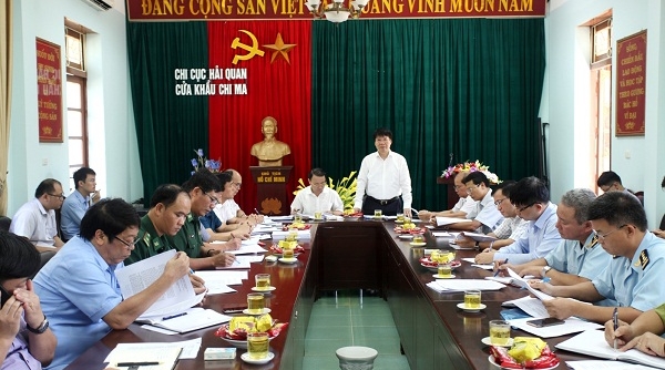 Đoàn công tác Bộ Y tế và BCĐ 389/QG khảo sát tại cửa khẩu Chi Ma (Lạng Sơn)