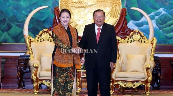 Chủ tịch Quốc hội hội kiến Tổng Bí thư, Chủ tịch nước Lào