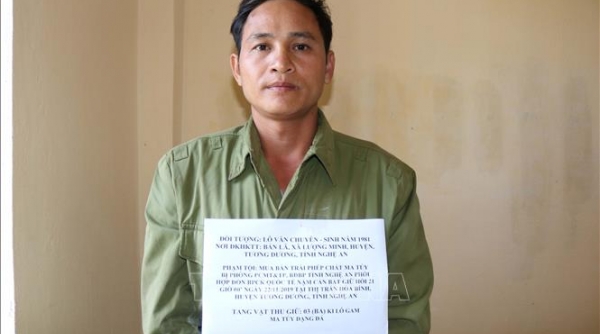 Nghệ An: Bắt giữ đối tượng vận chuyển 3kg ma túy đá
