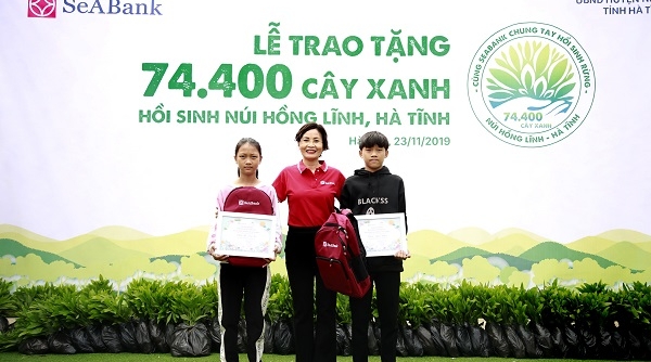 SeABank trao tặng 74.400 cây xanh hồi sinh núi Hồng Lĩnh – Hà Tĩnh