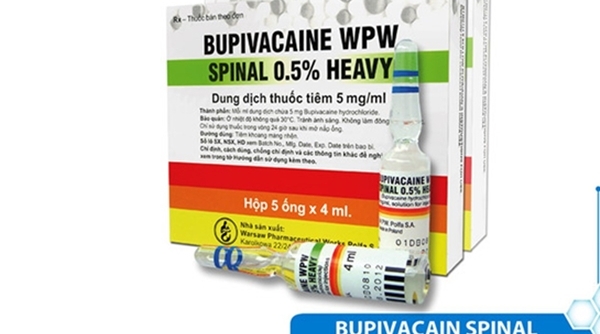 Thay thế thuốc Bupivacaine sau khi có 2 trường hợp tử vong