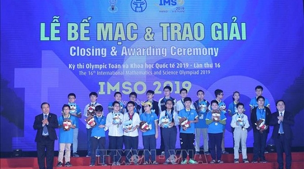 Chủ nhà Việt Nam giành 15 huy chương vàng tại cuộc thi IMSO 2019