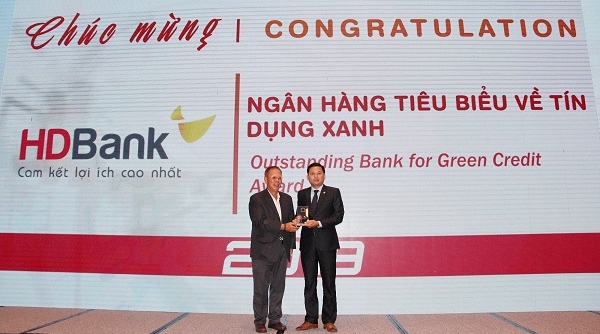 HDBank nhận giải Ngân hàng Tiêu biểu về 'Tín dụng Xanh'