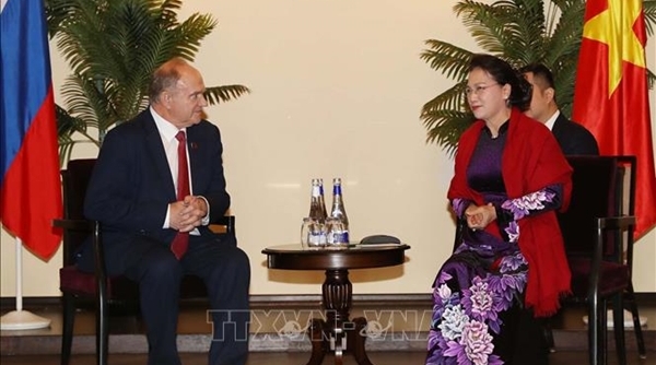 Chủ tịch Quốc hội Nguyễn Thị Kim Ngân gặp Lãnh đạo Đảng Cộng sản LB Nga