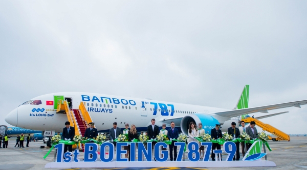 Bamboo Airways chính thức khai thác máy bay thân rộng
