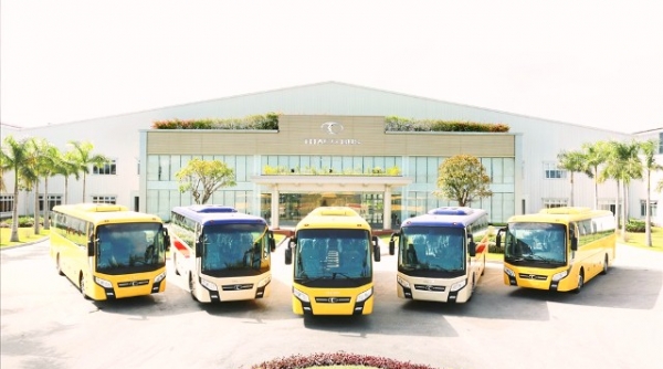 Thaco xuất khẩu 15 xe bus thương hiệu Việt Nam sang Philippines