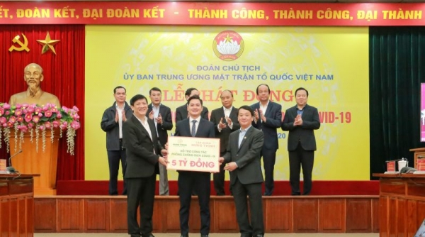 Tập đoàn Hưng Thịnh ủng hộ 5 tỷ đồng hỗ trợ công tác phòng chống dịch Covid-19