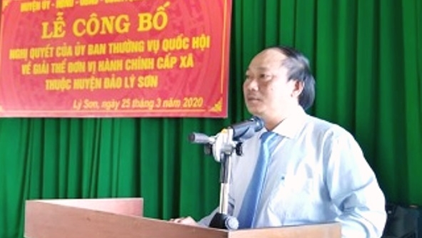 Quảng Ngãi: Lý Sơn trở thành huyện đảo thứ 2 không có chính quyền cấp xã