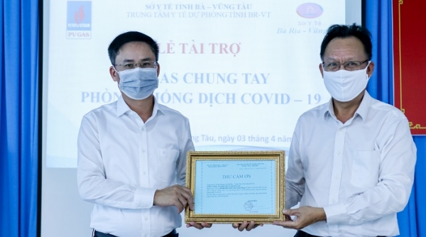 PV GAS chung tay chống dịch Covid-19 tại tỉnh Bà Rịa - Vũng Tàu