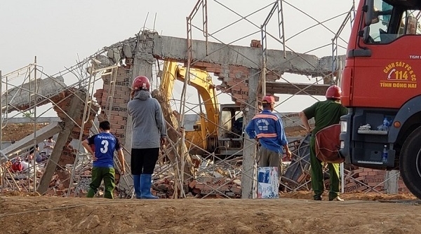 Tạm giữ 3 đối tượng liên quan đến vụ sập công trình ở Đồng Nai