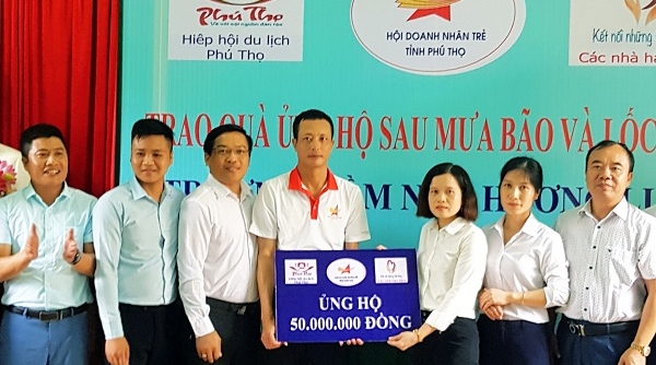 Phú Thọ: Hội Doanh nhân trẻ và Hiệp hội Du lịch tỉnh hỗ trợ khắc phục thiên tai